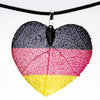 HeartShaped NationalFlag Pendant