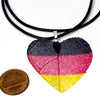 HeartShaped NationalFlag Pendant