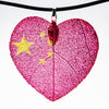 HeartShaped NationalFlag Pendant