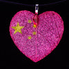 HeartShaped NationalFlag Pendant