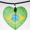 HeartShaped NationalFlag Pendant