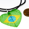 HeartShaped NationalFlag Pendant